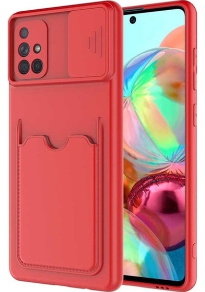 Samsung Uyumlu Galaxy A71 Kılıf Zore Kartix Kapak Kırmızı