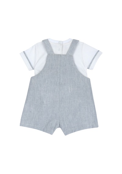 Chicco Erkek Bebek Kısa Kollu Tişört Ve Kısa Tulum Takım 09101717000000 000038 Beyaz