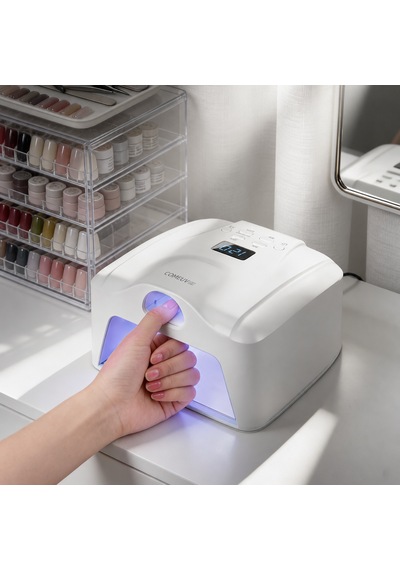 L8 Başparmak Kabinli 78 Ledli Dual Tırnak Kurutucu Uv Led Lamba Çift Girişli Manikür Pedikür Tırnak Lambası Beyaz