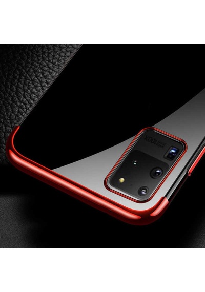 Galaxy S20 Ultra Kılıf Zore Dört Köşeli Lazer Silikon Kılıf