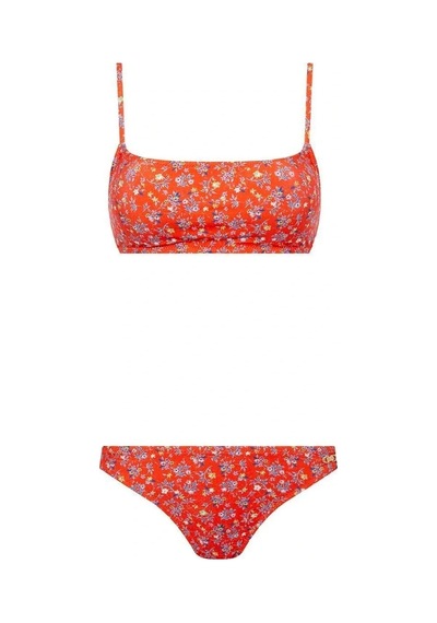 U.S. Polo Assn. Kadın Turuncu Bikini Takım Turuncu