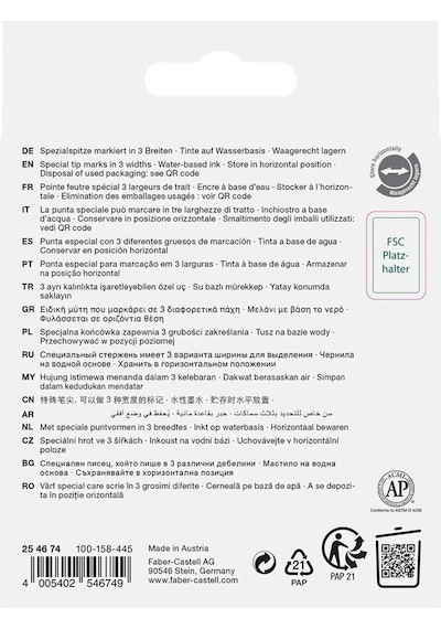 Faber-Castell Metalik 4'lü Karton Kutu Fosforlu Kalem Seti, Şık ve Parlak Renkler