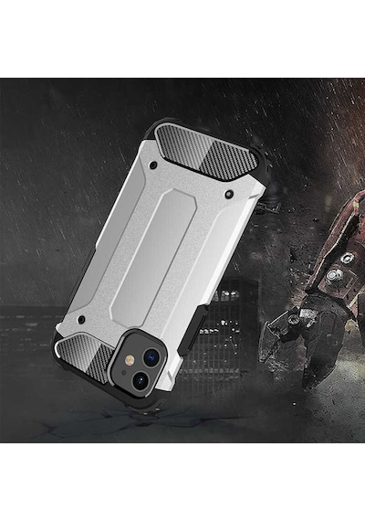 Noktaks - Apple Uyumlu iPhone   12 Mini - Kılıf   Çift Katman Zırh Tank Crash Military Kapak - Rose Gold