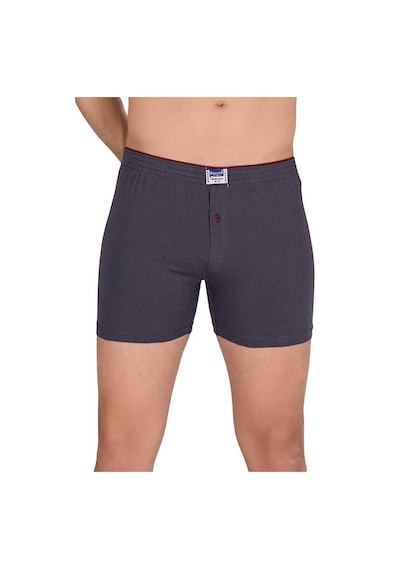 Kit İç Giyim Berrak 4'lü %100 Pamuk Rahat Kesim Erkek Boxer Füme