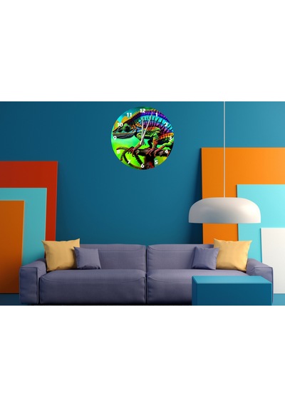 Ti-play Bukelamun 30x30cm Akrilik Dekoratif Modern Duvar Saati ÇOk Renkli