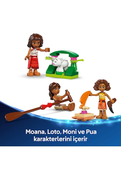 LEGO® ǀ Disney Moana’nın Macera Kanosu 43270 - 6 Yaş ve Üzeri Çocuklar için Yaratıcı Oyuncak Yapım Seti (529 Parça)