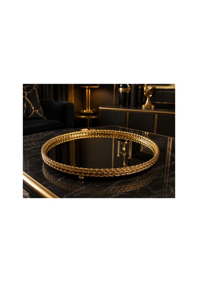 Sleep Nova Royal Mirror Gold Aynalı Dekoratif Tepsi