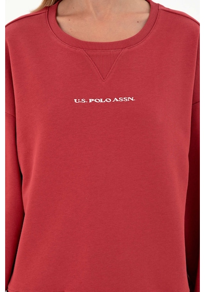 U.S. Polo Assn. Kadın Vişne Bisiklet Yaka Sweatshirt 50296945-VR223 U.S. Polo Assn. Kadın Vişne Bisiklet Yaka Sweatshirt 50296945-VR223
