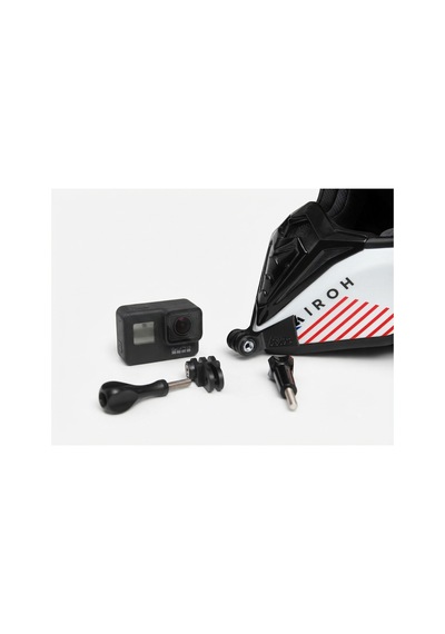Airoh Commander 1-2 Uyumlu Aksiyon Kamera Aparatı - Kask Çene Bağlantı Aparatı Siyah