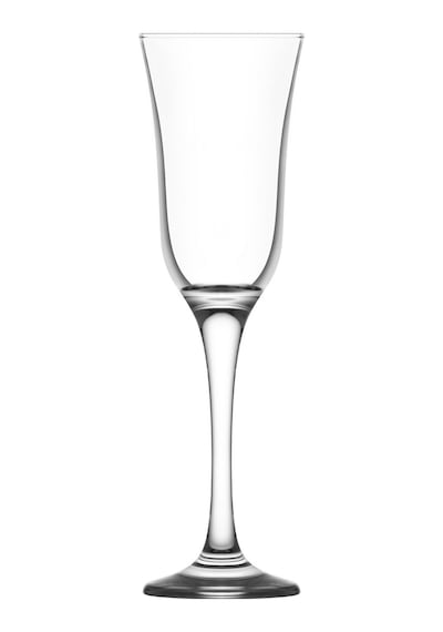 LAV Vals Cam Şampanya Kadehi 6'lı 190 ml Ayaklı (Kahve Yanı Su/Kokteyl Bardağı)