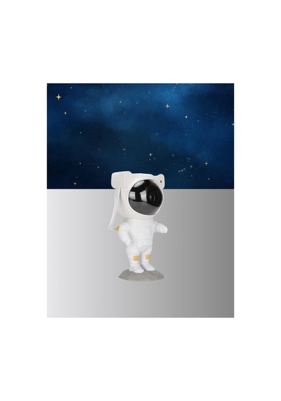 Astronot Şekilli Galaxy Projeksiyon Lambası Nebula Efektli Dekoratif Lamba Çok Rnekli