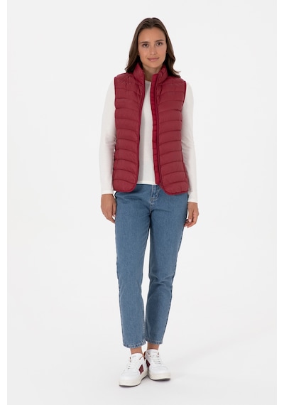 U.s. Polo Assn. Kadın Yelek Dokuma 50308083-vr104 Koyu Frambuaz/dark Raspberry