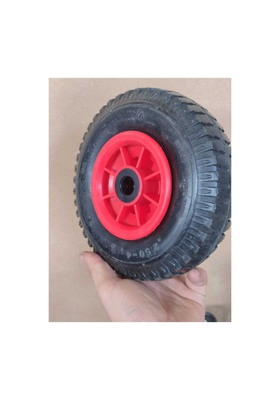 200x40 Mm Plastik Jant El Arabası Yük Taşıma Arabası Tekeri Burçlu Şişme Şambelli İç Lastikli Teker