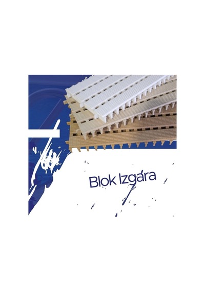 20 Cm Blok Serisi Havuz Kenar Izgarası 10 Mt - 867217741