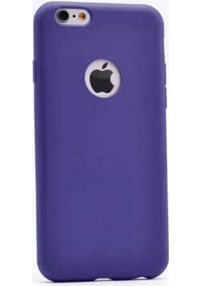 Noktaks - Apple Uyumlu iPhone 6 Plus / 6s Plus - Kılıf Mat Renkli Esnek Premier Silikon Kapak - Lacivert