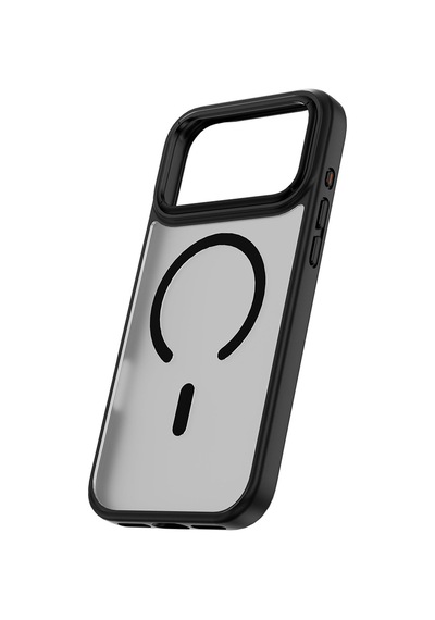 Apple iPhone Uyumlu 18 Pro Kılıf Wiwu Fgg-012 Armorpro Serisi M-safe Özellikli Parmak İzi Bırakmayan Kılıf Siyah