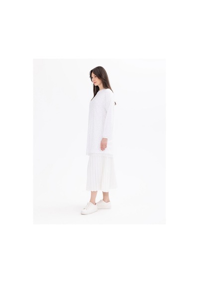 Scl Kadın Oversize Uzun Kol Midi Tunik - Minimalist Tasarım