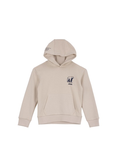 Jeep Bej Erkek Çocuk Baskılı Sweatshirt J6wb-swt7729
