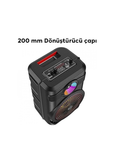 Hoco Bs46 Büyük Boy Mikrofonlu Taşınabilir Şarjlı Hoparlör Bluetooth Speaker