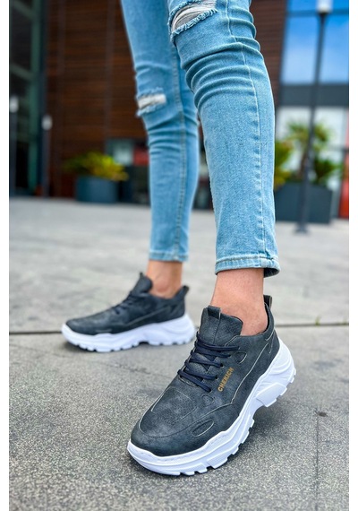 Ch089 Cbt Low Top Lace Up Erkek Ayakkabı Antrasıt Gri