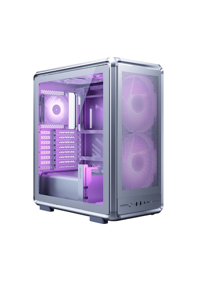 Cooler Master Masterframe 500 Mesh Argb 200mm Tempered Glass Usb 3.2 Silver E-atx Mid Tower Kasa