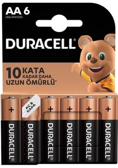Duracell Basic İnce Aa Kalem Pil 6'lı