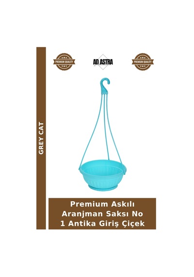 Premium Askılı Aranjman Saksı No 1 Antika Giriş Çiçek