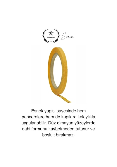 4 Mt Güçlü Premium Sineklik Yedek Cırt Bant Pencere Kapı Yapışkanlı Tül Sinek Perdesi Bandı 1 Adet