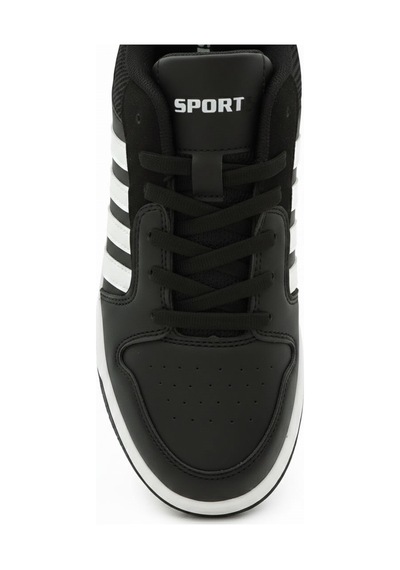 Letao Unisex Günlük Spor Ayakkabı Koşu Yürüyüş Sneaker Siyah Beyaz