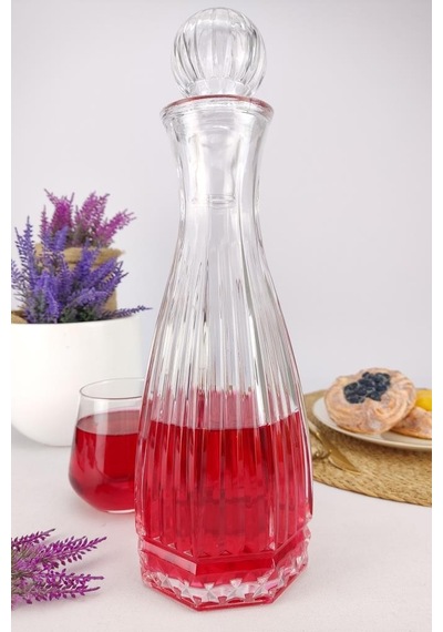 Digithome Linea Cam Kapaklı Su Ve Meşrubat Sürahisi Karaf Şişe 750 Ml - Ln.kır.011.00.000