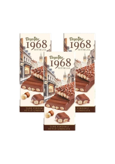 1968 İstiklal Bol Sütlü Fındıklı Çikolata 170gr X3