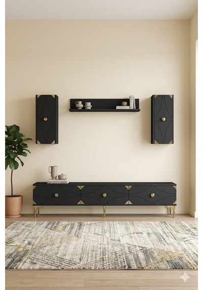 Tvr1897ag Alfa Tv Ünitesi Takımı Antrasit-gold 180cm
