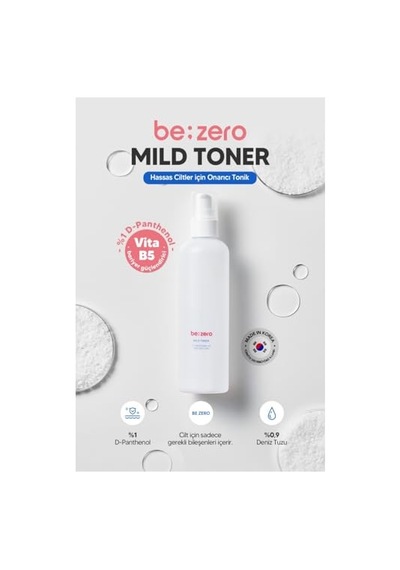 Hassas Ciltler Için Tonik Be Zero Mild Toner 250ml