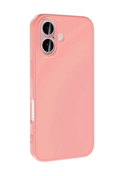 İphone 16 Uyumlu Krem Kadife İç Yüzeyli Silikon Telefon Kılıfı
