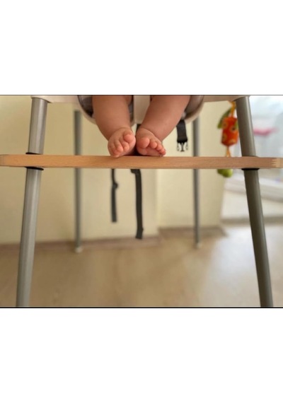Kişiselleştirilebilen Ergonomik-yükseklik Ayarlanabilen- Masif Ağaçtan Üretilmiş Kayma Önleyici Conta Mama Sandalyesi Ayak Desteği