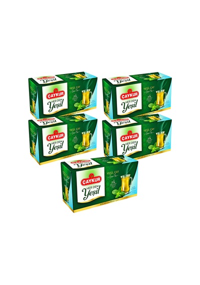Herdem Yeşil Çay Süzen Poşet Naneli 1,6gr 25 Adet Beşli Paket