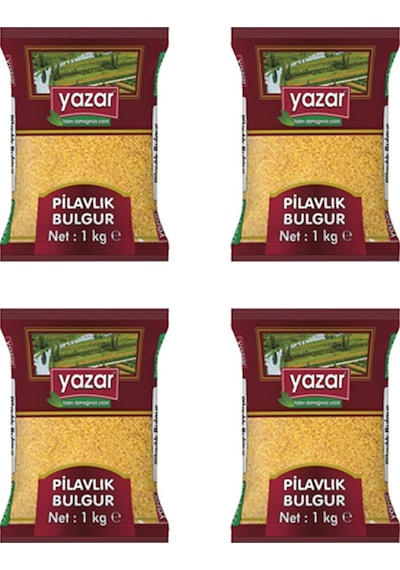Yazar Pilavlık Bulgur 4 x 1 KG