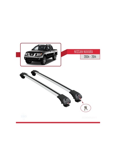 Nissan Navara 2004-2014 Arası İle Uyumlu Ace-1 Ara Atkı Tavan Barı Gri