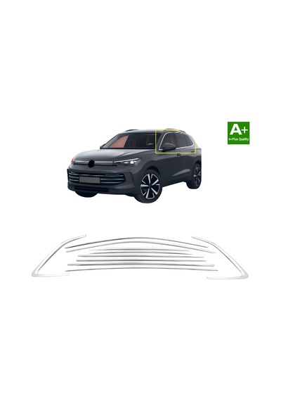 Vw Tiguan 3 2025 2026 2027 Paslanmaz Krom Cam Çerçeve Seti