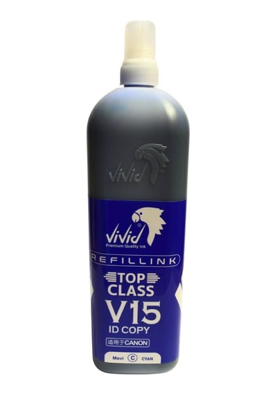 Vivid V15 Dye Mavi Mürekkep 1 Litre Diğer