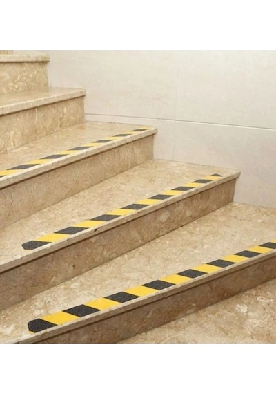 Merdiven Kaydırmaz Bant 5cm X 25m Merdiven Kaymaz Sarı Siyah Tdrtr