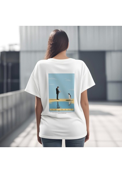Hu-melt Serisi No:1 T-shirt - Beyaz