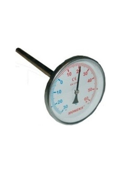 100 0°C / +120°C Arkadan 10 Cm Çıkışlı Kazan Termometresi