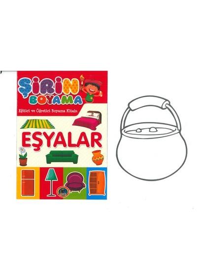 Karatay 4e Şirin Boyama Kitabı Eşyalar 16 Syf