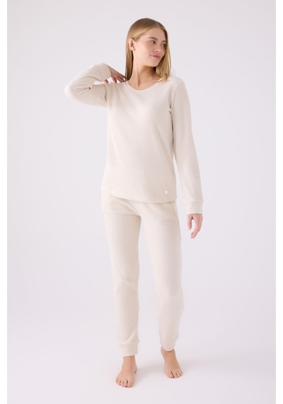 Pierre Cardin Kadın Krem Pijama Takımı Pc8922-s-v1 Krem