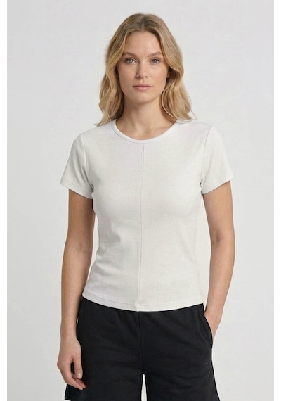 Hummel Hmlreportaje Ekru Kadın T-shirt 912326-9157 Ekru