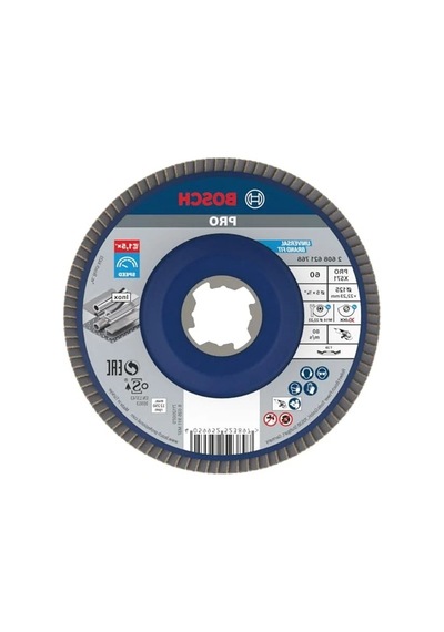 Metal X571 Yelpaze Taşlama Diski, 125 Mm Çapında Ve Granülasyon 60