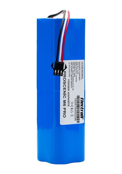 Proscenic M6 Pro Batarya 6400mah Pil Robot Süpürge Batarya