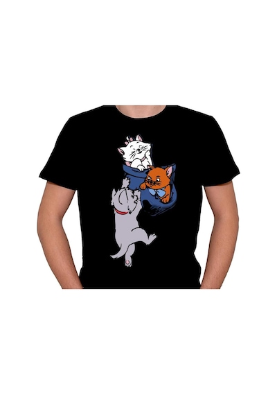 Cat Kedi Sevimli Kediler Tişört Unisex T-shirt 001