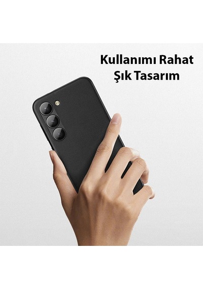 Dux Ducis Sm Galaxy Uyumlu S23 Plus Grit Series Pu Premium Kılıf- 5775 Siyah